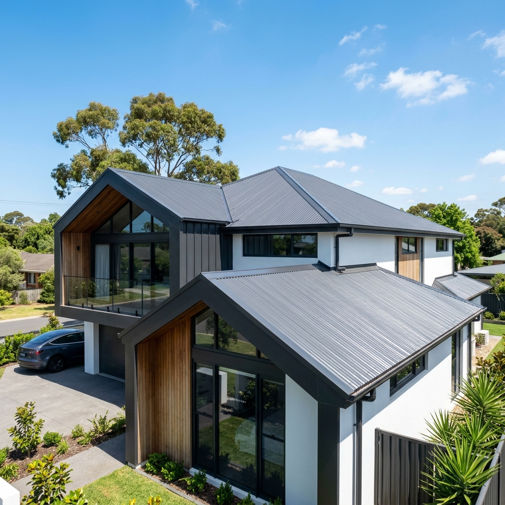 New Chromadek roof sheet installation under progress